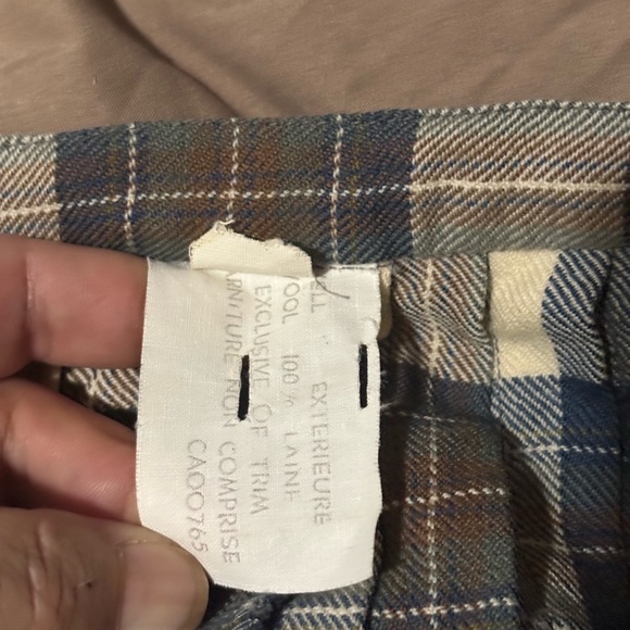 Surrey Classic Vintage Wool midi wrap plaid skirt medium - Picture 11 of 13